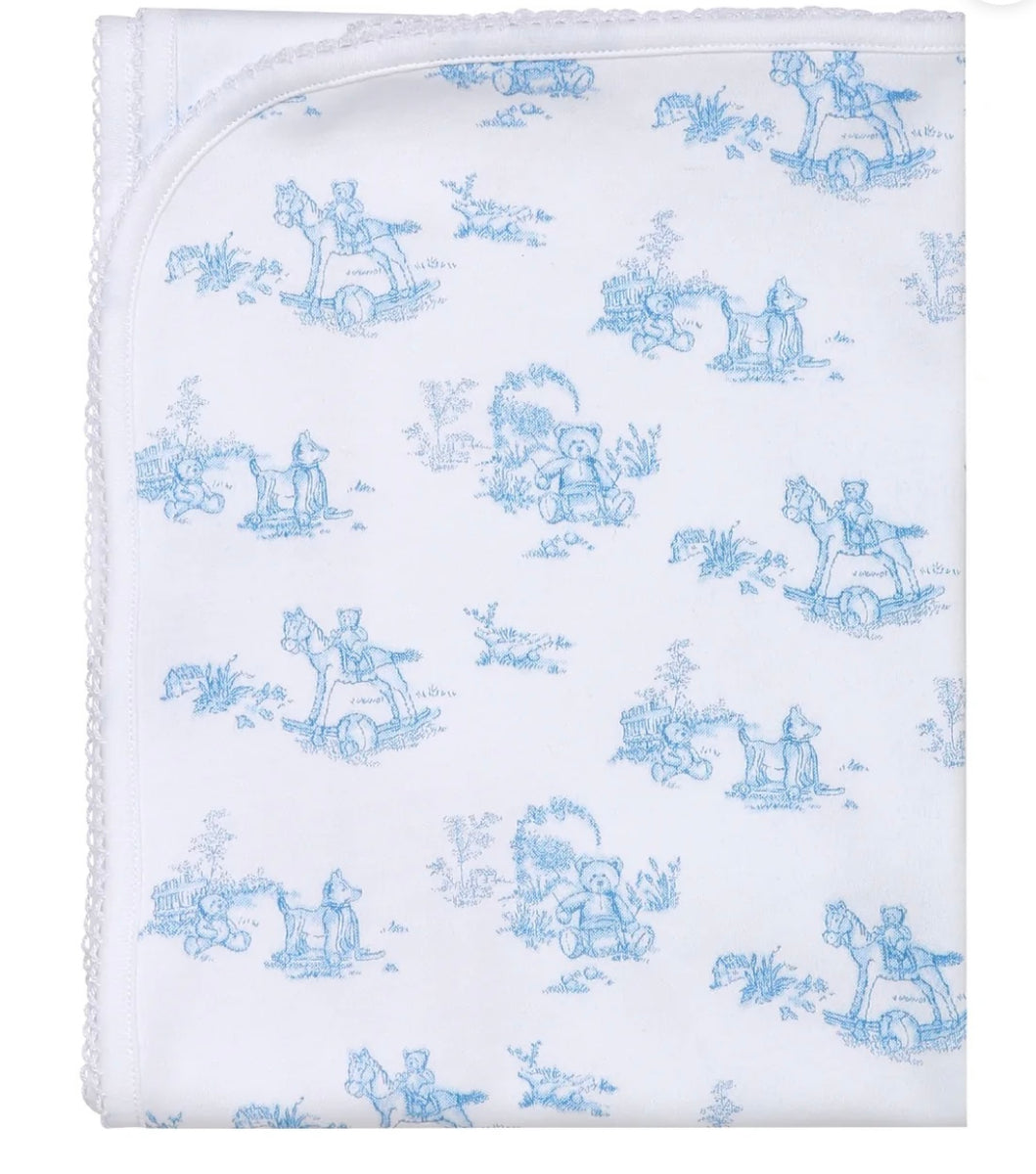 White Picot Trim Milano Quilted Blanket by Nellapima main image 1
