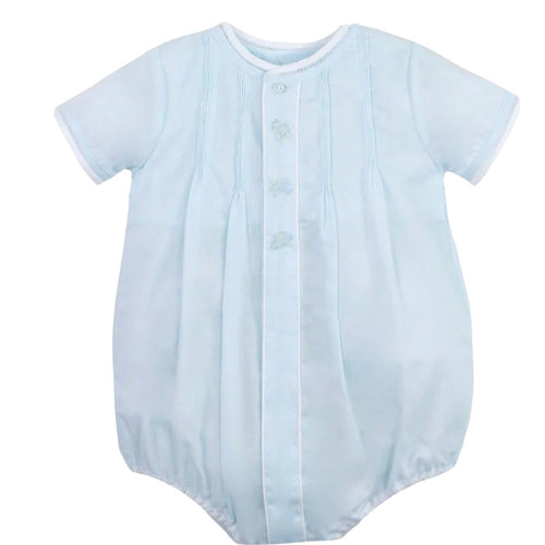 Petit Ami Boys Blue Bubble with Transportation Hand Stitching