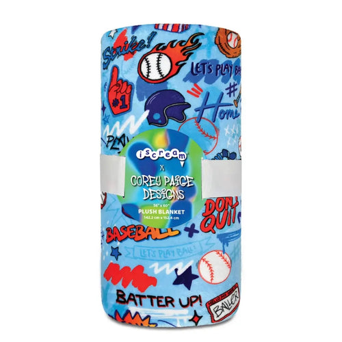 Iscream Corey Paige Ballgame Plush Blanket