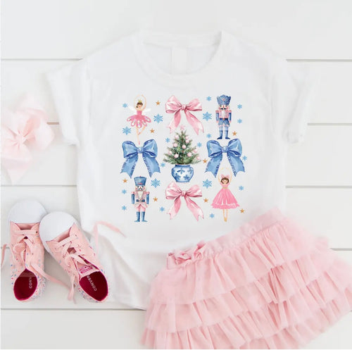 Bows and Nutcracker Christmas Tee