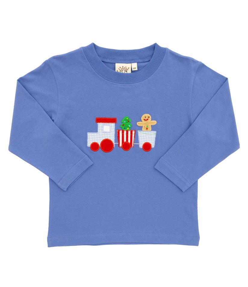 Luigi LS Gingerbread Train Tee