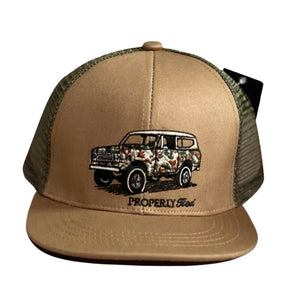 Properly Tied Camo Truck Trucker Hat