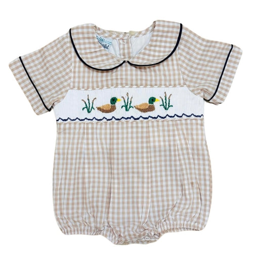 City Beautiful Children Boys Mallard Smocked Bubble