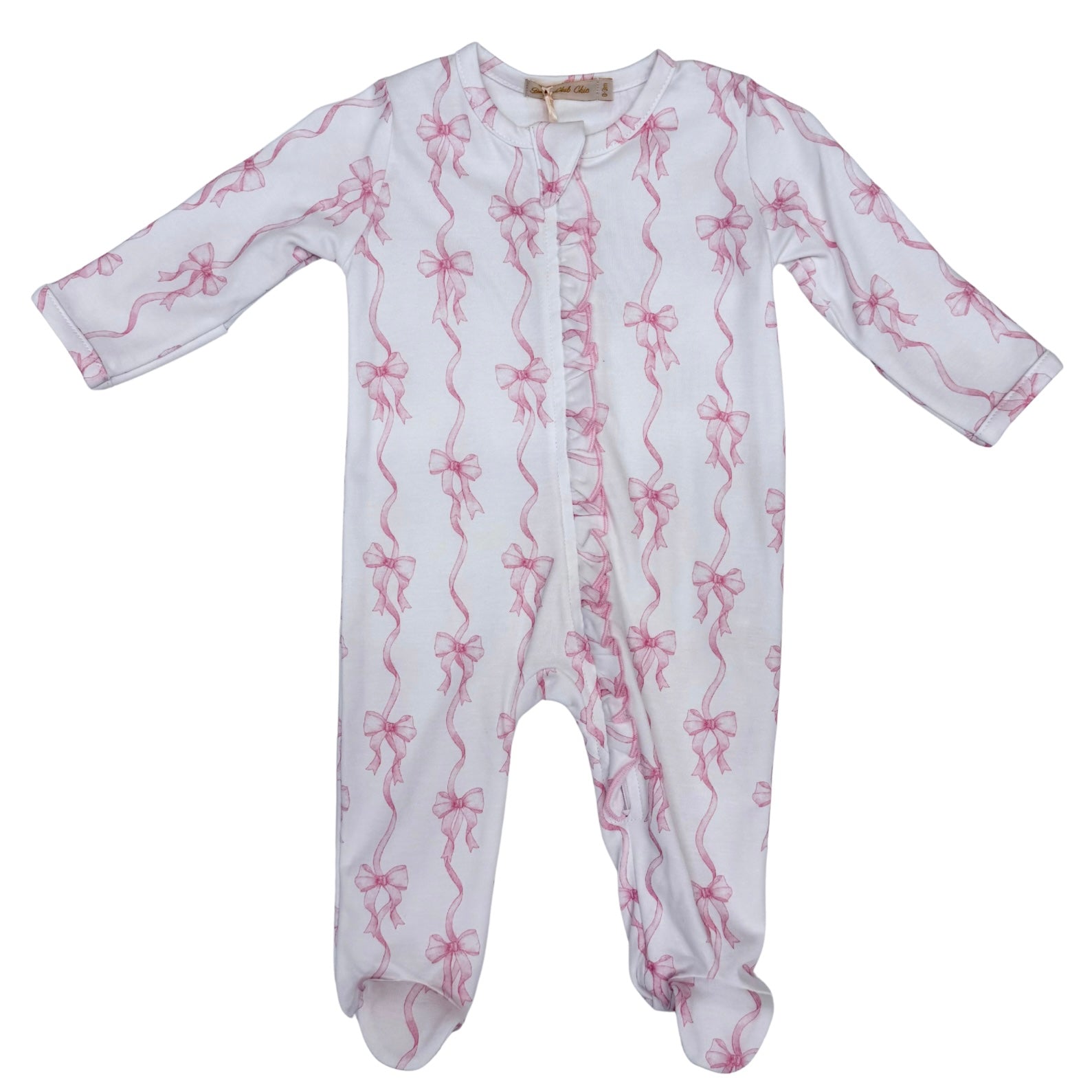 Baby Club chic Coquette bows footie