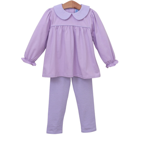 Trotter Street Girls Abigail Lavender Pant Set