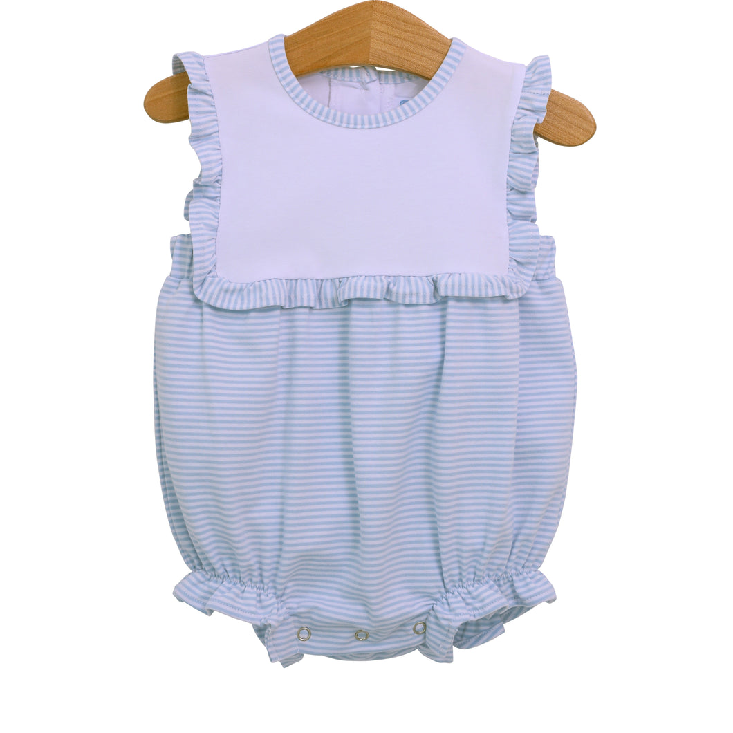 Trotter Street Girls Blue and White Stripe Alice Bubble