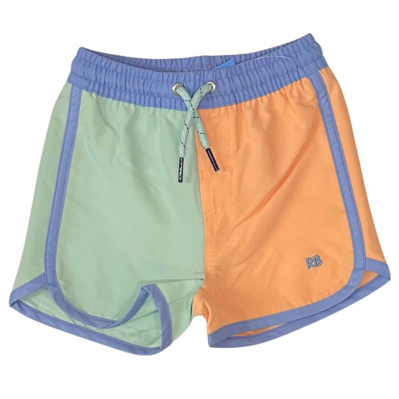 Rugged Butts Boys Color Block Swim Trunks
