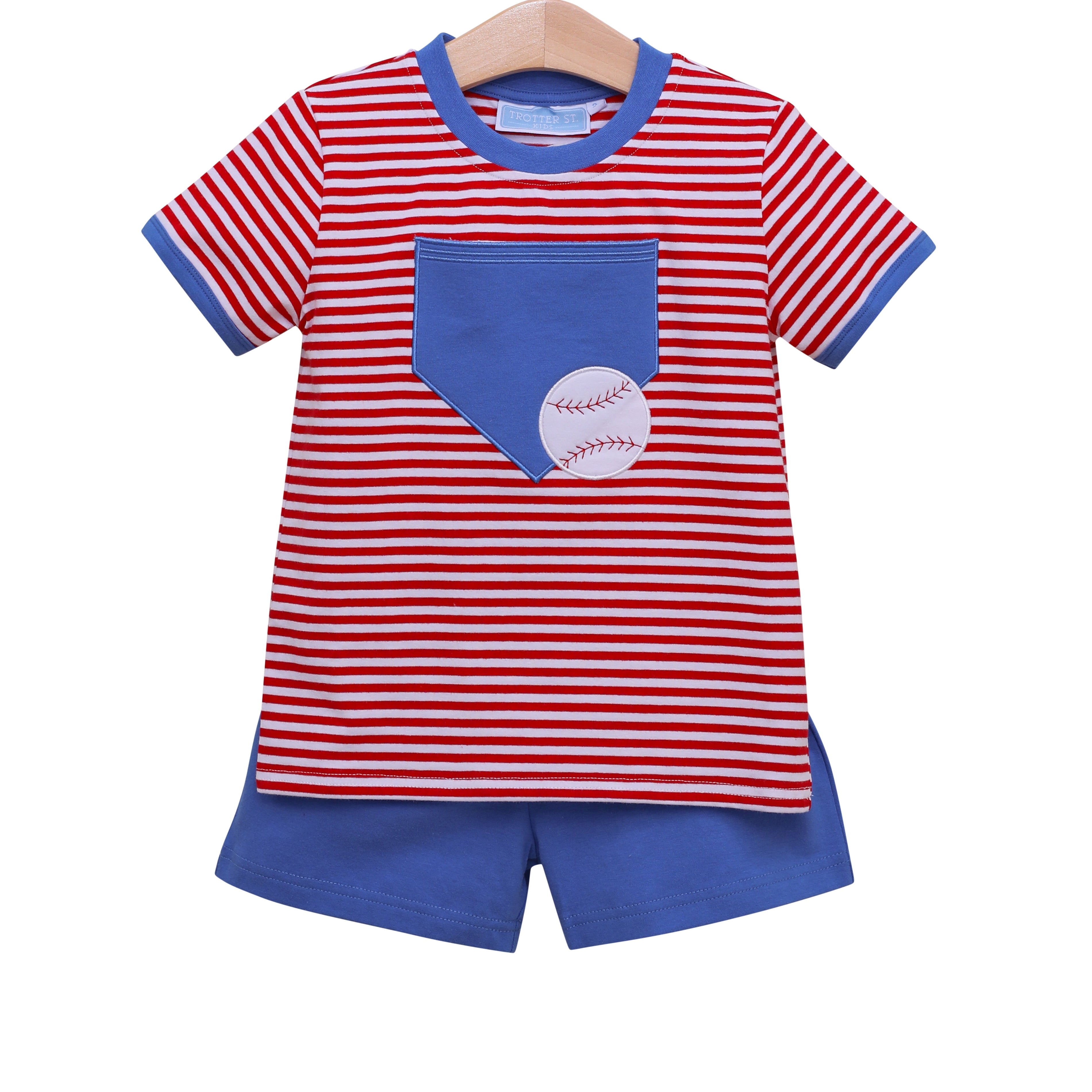 Trotter Street Boys Baseball Pocket Short Set