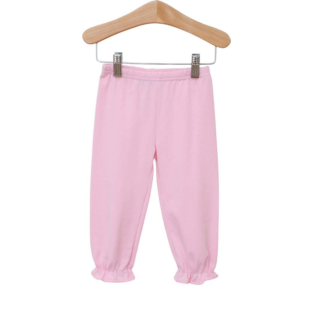 Trotter Street Girls Light Pink Ruffle Bloomer Pant