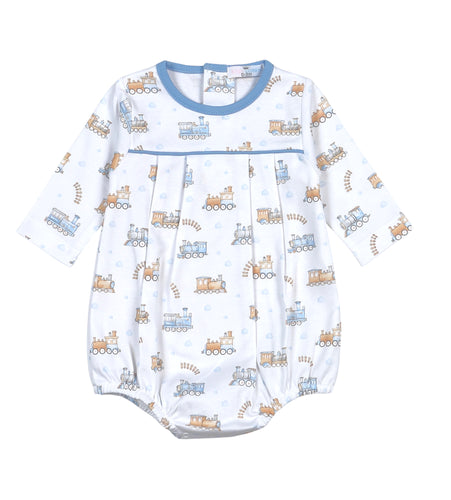 Baby Loren Boys Choo Choo Collection Pima Bubble