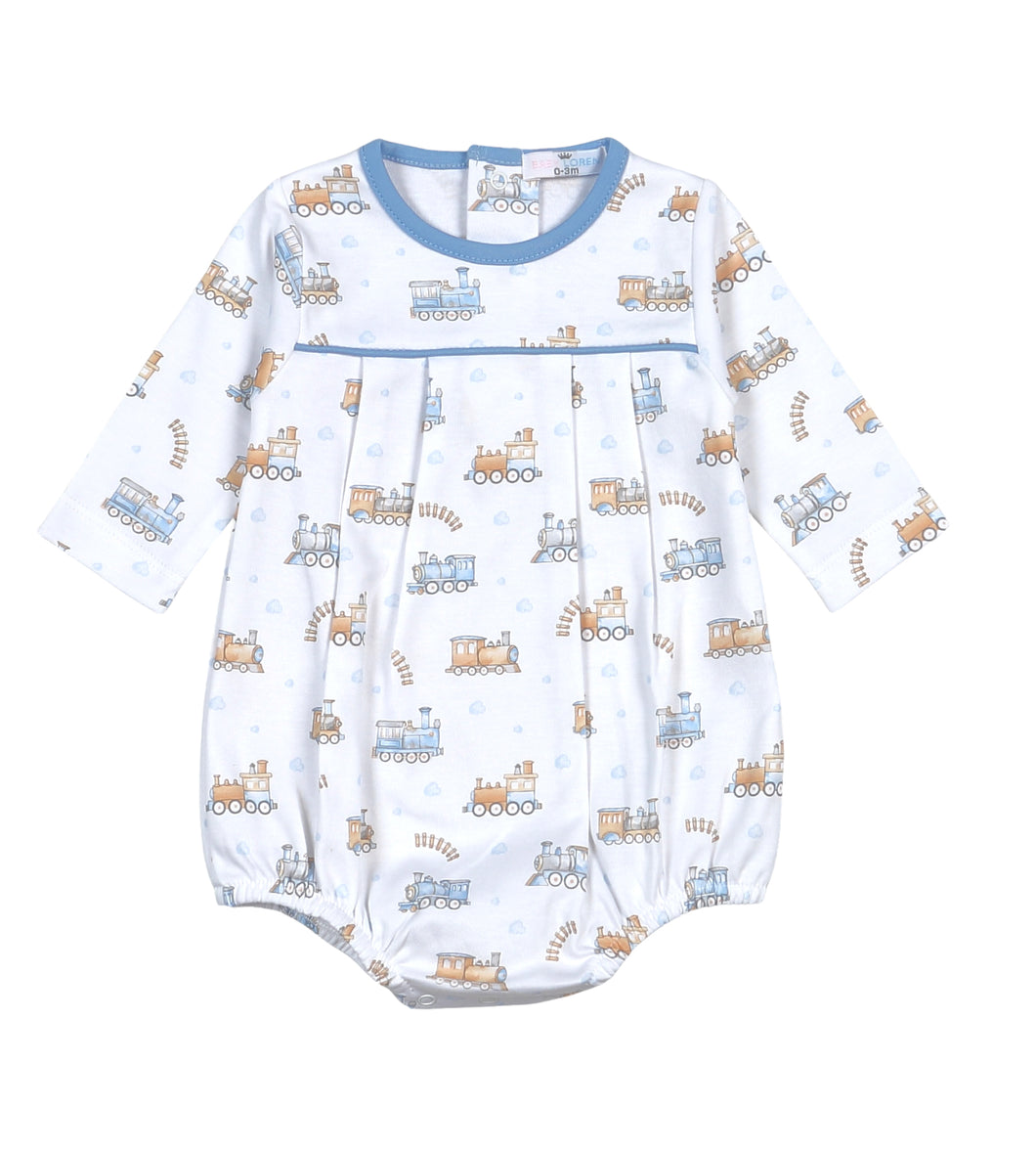 Baby Loren Boys Choo Choo Collection Pima Bubble