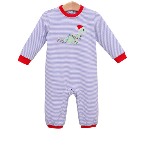 Trotter Street Boys Christmas Dino Romper