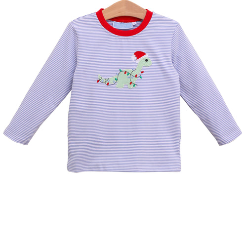 Trotter Street Boys Dino Christmas Shirt