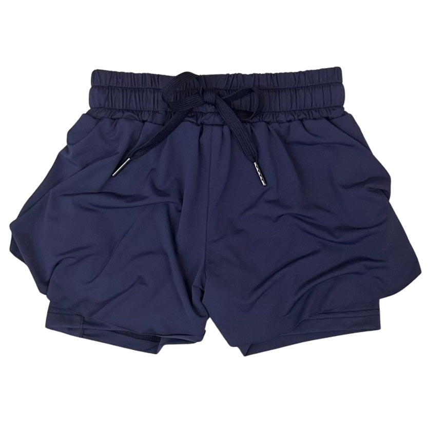Belle Cher Girls Navy Blue Butterfly Shorts