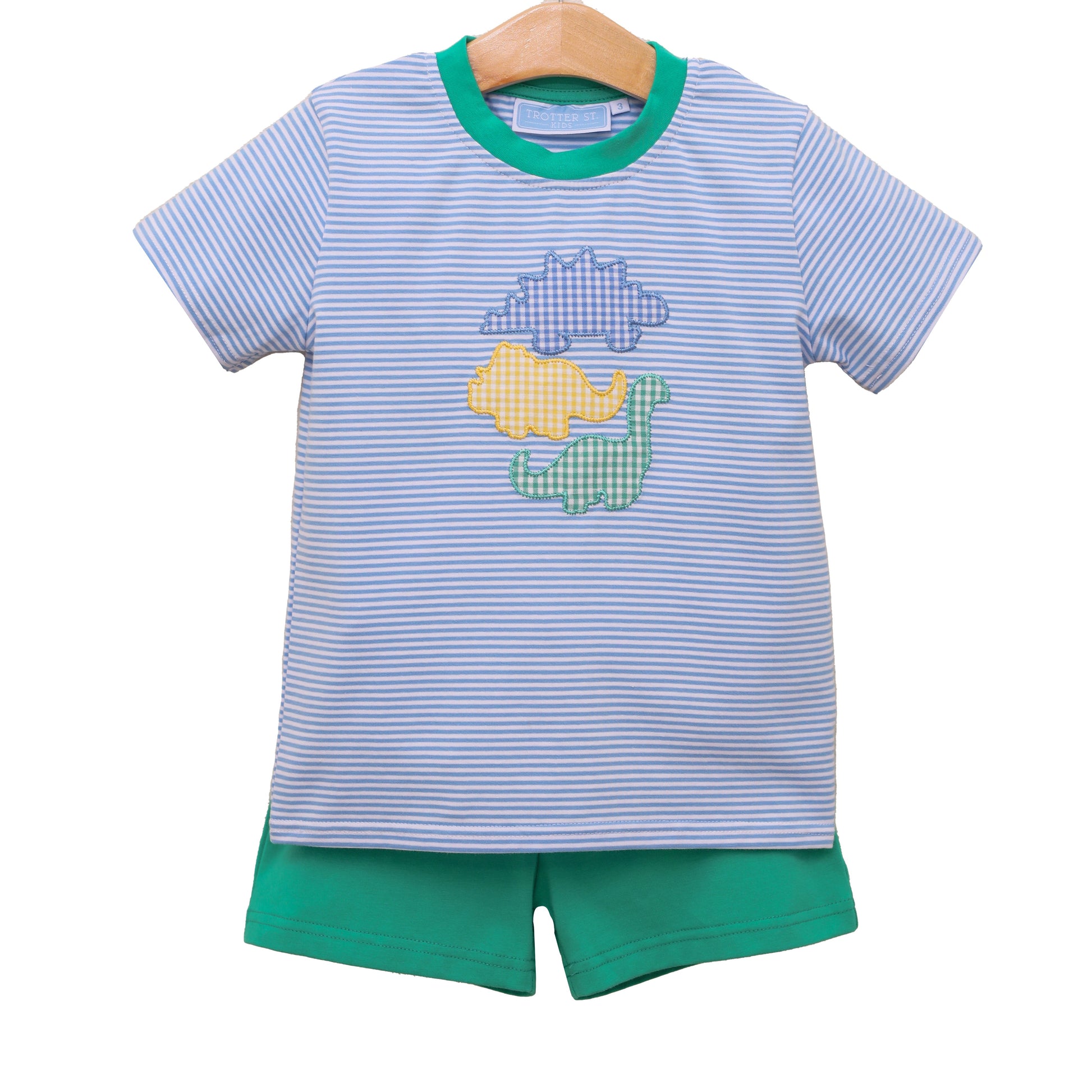 Trotter Street Boys Dinosaur Short Set