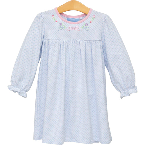 Trotter Street Girls Floral Embroidery Dress
