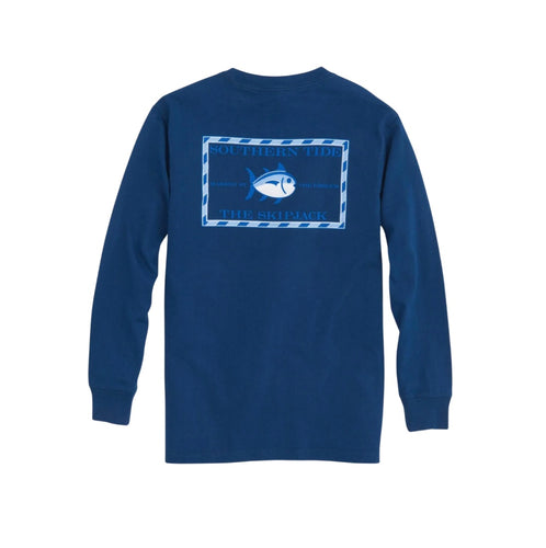 Southern Tide Yacht Blue Classic Skipjack LS Tee