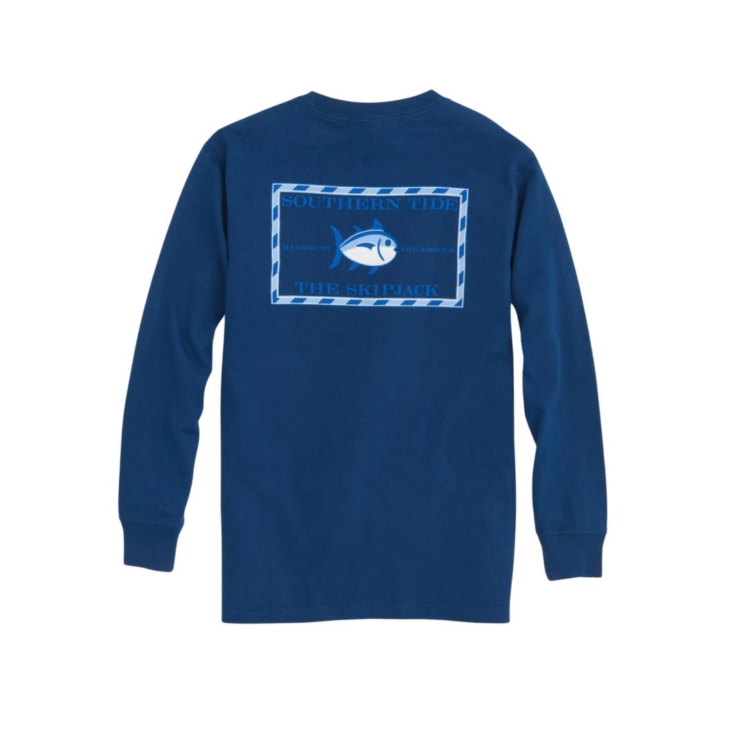 Southern Tide Yacht Blue Classic Skipjack LS Tee
