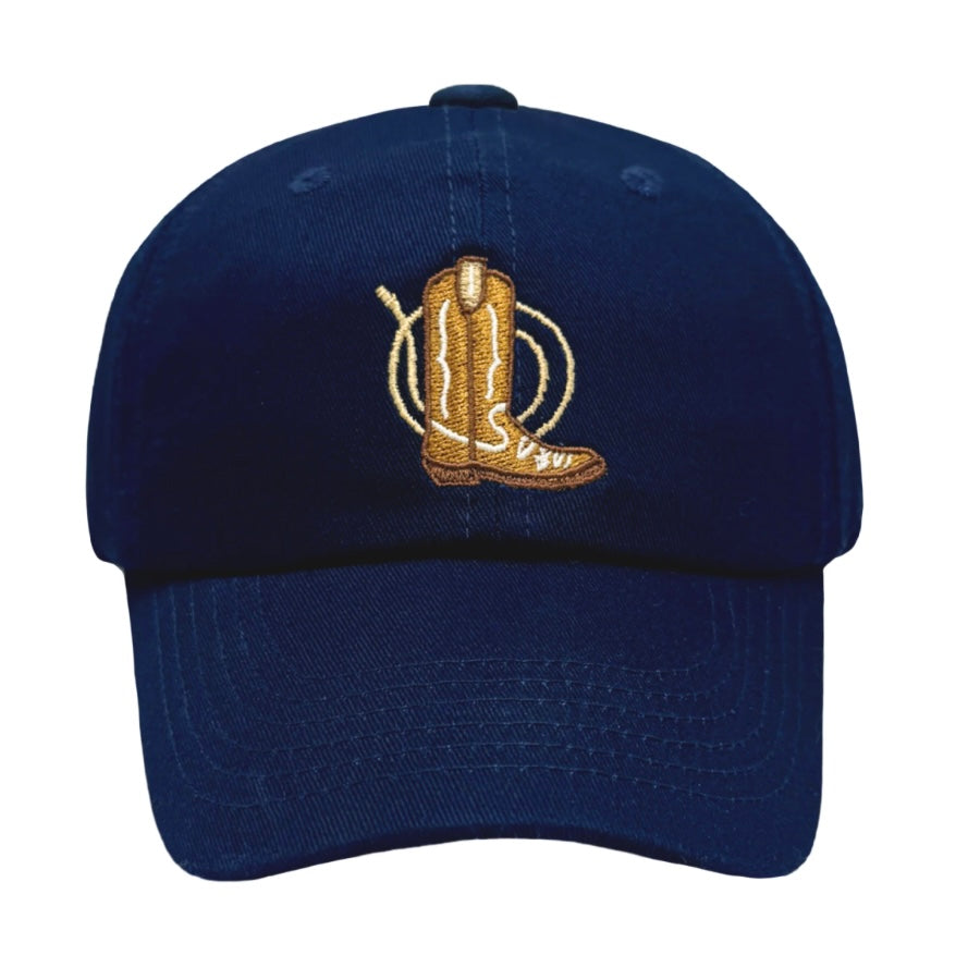 Bits and Bows Navy Cowboy Boot Hat