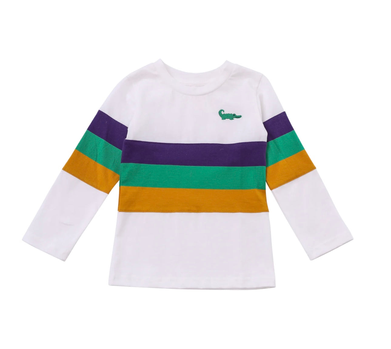 Lulu Bebe Crewneck Mardi Gras Rugby Shirt