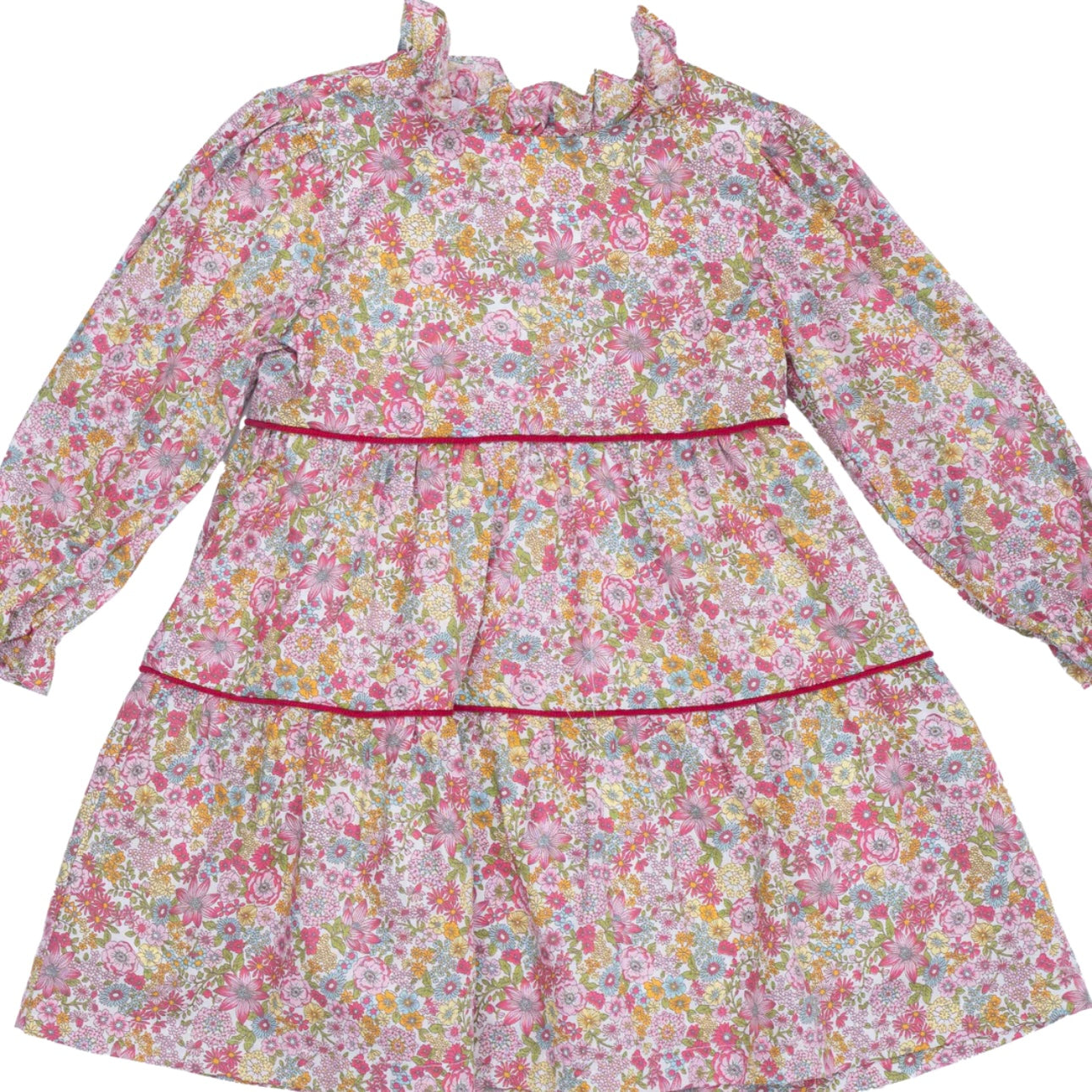 The Oaks Girls Zoe Raspberry Floral Dress