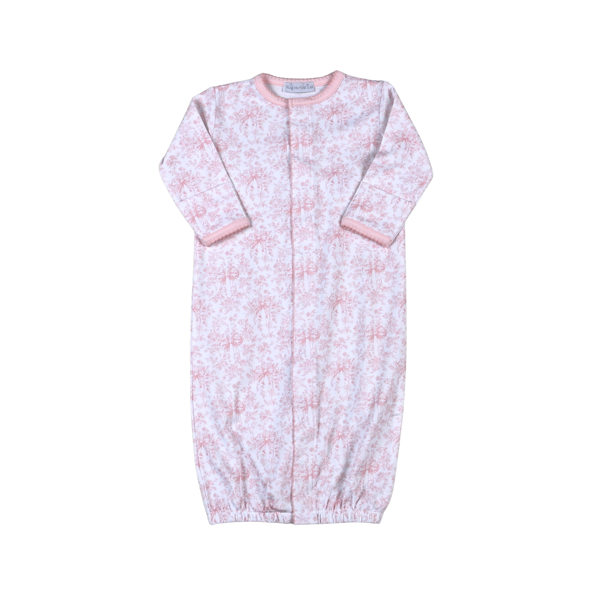 Baby Loren Girls Gigi pink Toile Converter Gown