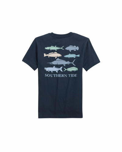 Southern Tide SS Fish Stamp Tee