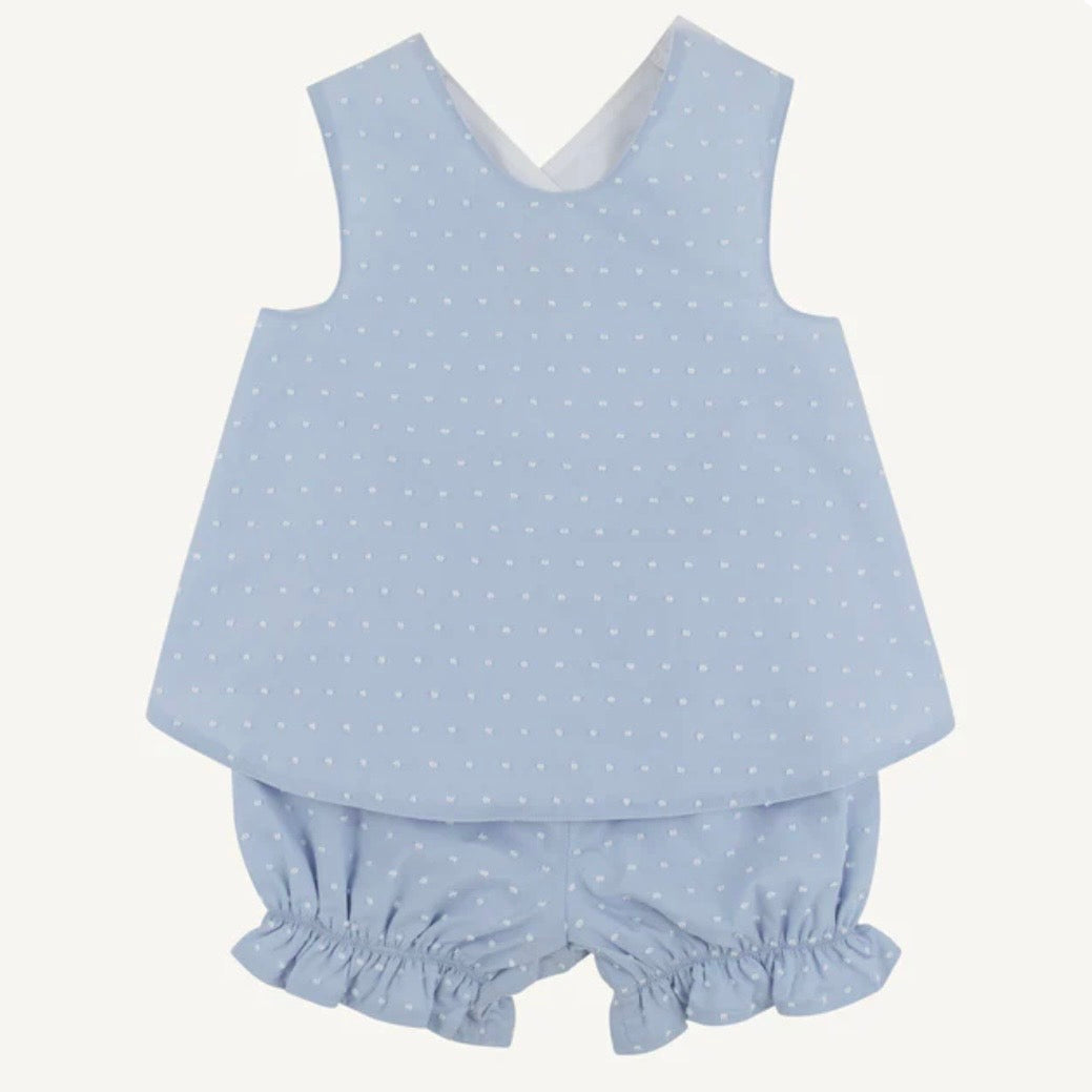 Beaufort Bonnet Bettye Bloomer Set-Sarasota Sky Dallas Dot