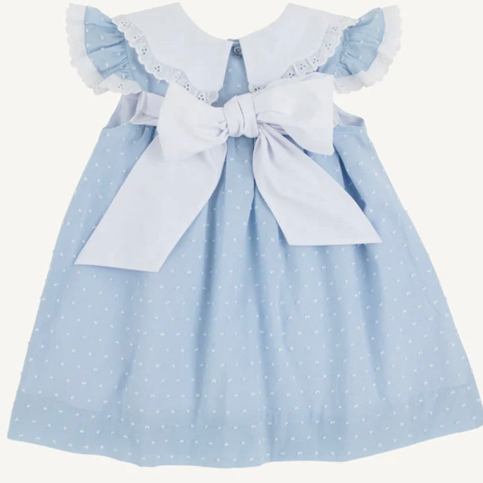 Beaufort Bonnet Girls Franny Frock Sarasota Sky Dallas Dot