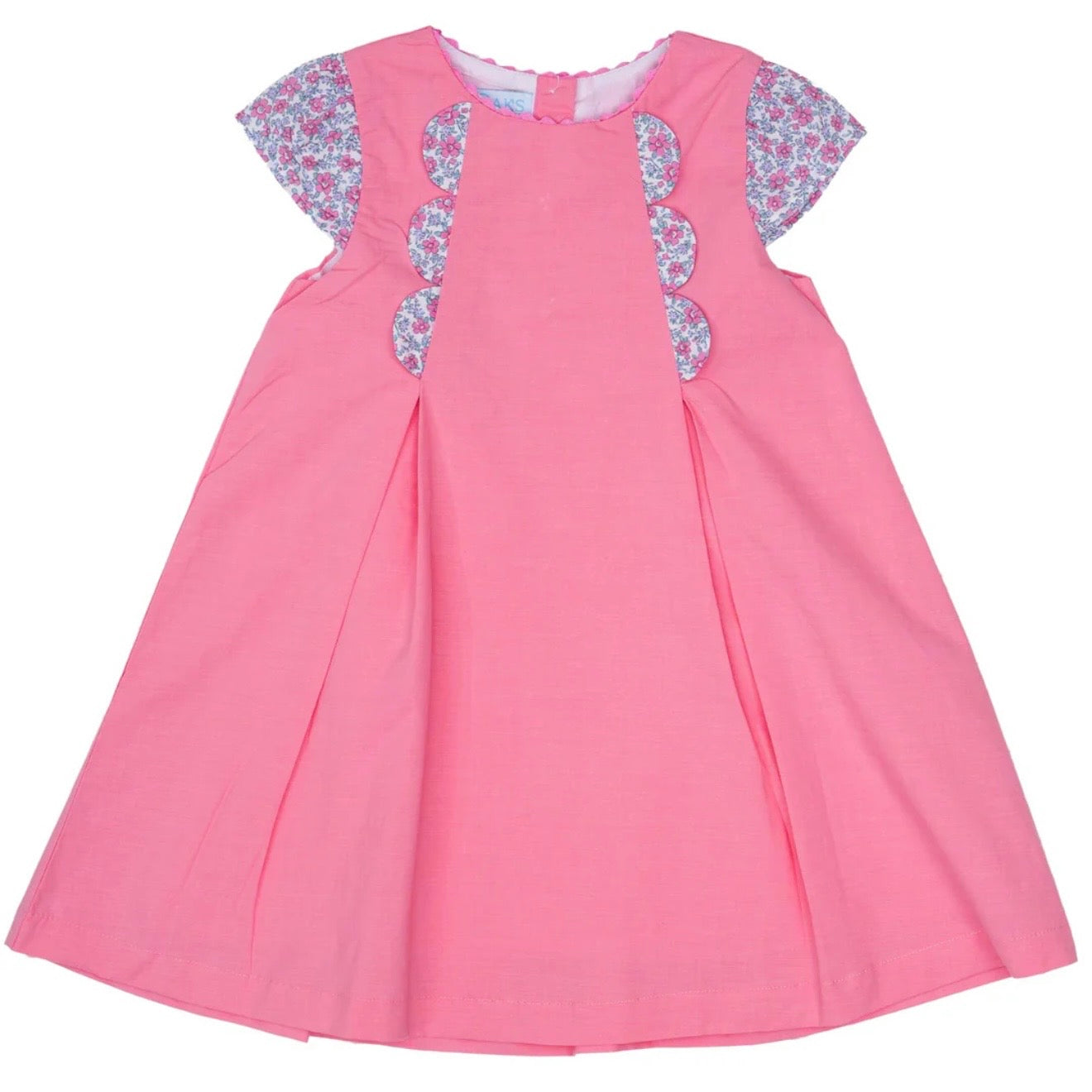 The Oaks Girls Belle Bonnet Pink and Blue Rebecca Dress