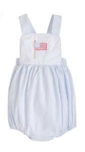 Little English Boys Reed Bubble with Flag Embroidery
