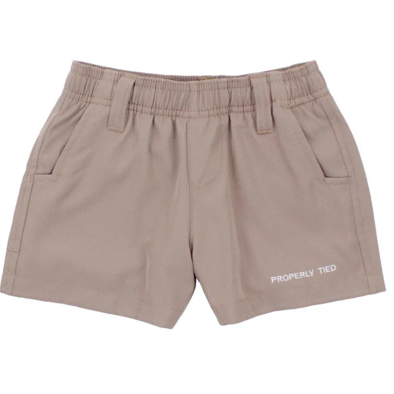 Properly Tied Boys Pintail Short-Taupe