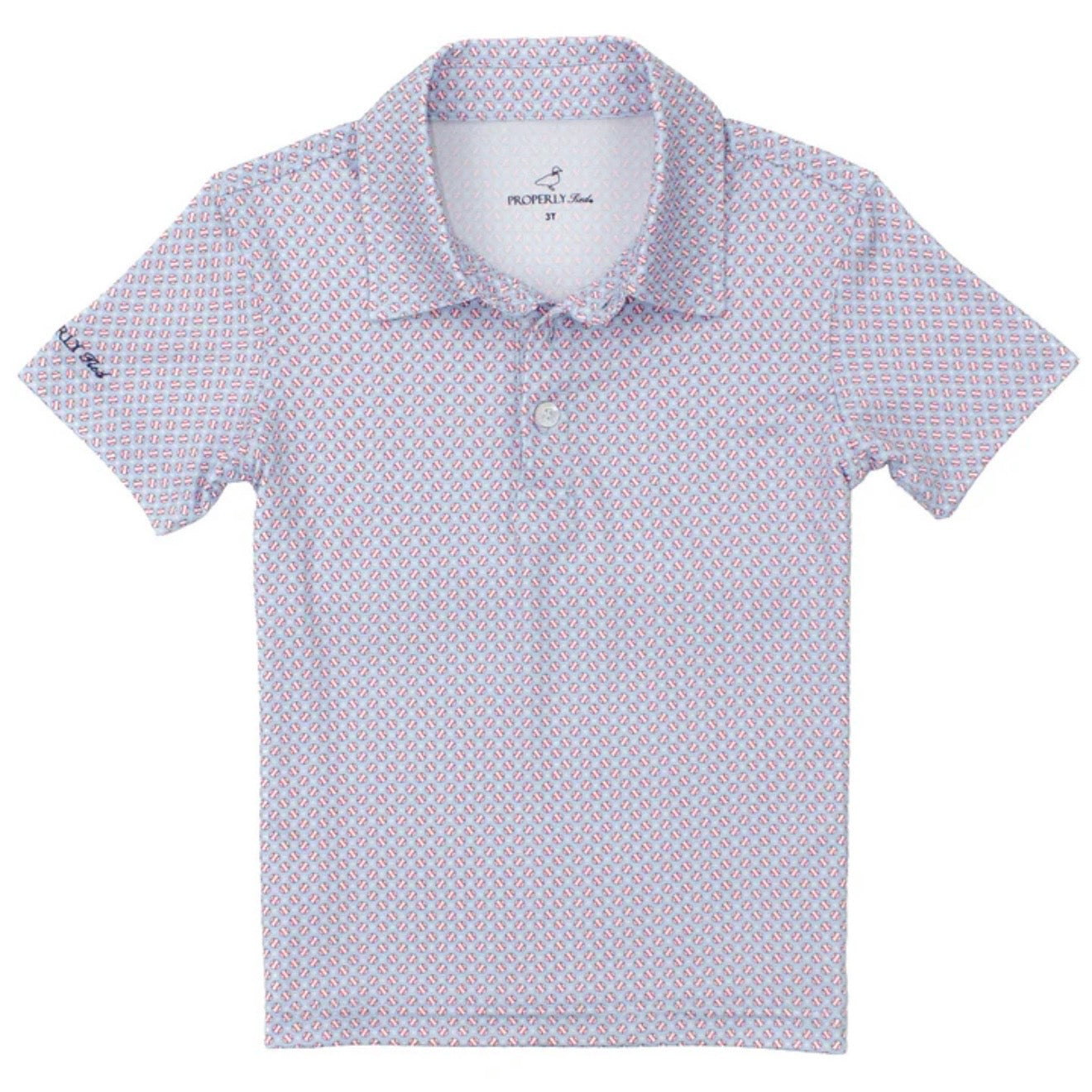Properly Tied Boys Inlet Polo-Fastball