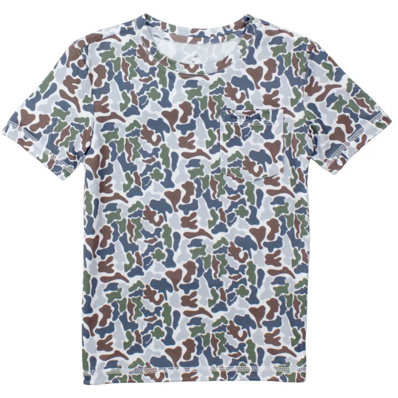 Properly Tied Boys Ravine Pocket Tee-Terra Camo