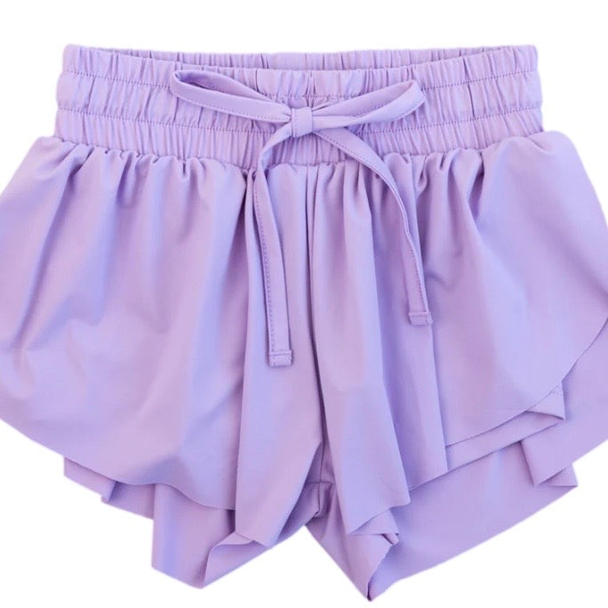 Meripex Girls Butterfly Shorts-Available in Pink and Lavender