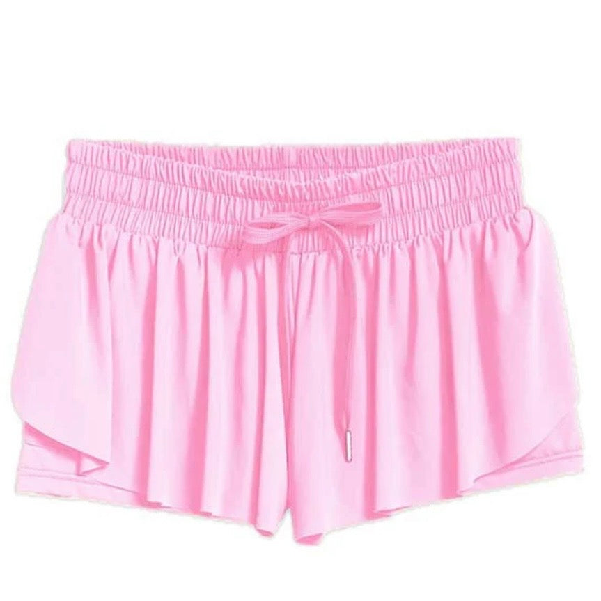 Meripex Girls Butterfly Shorts-Available in Pink and Lavender