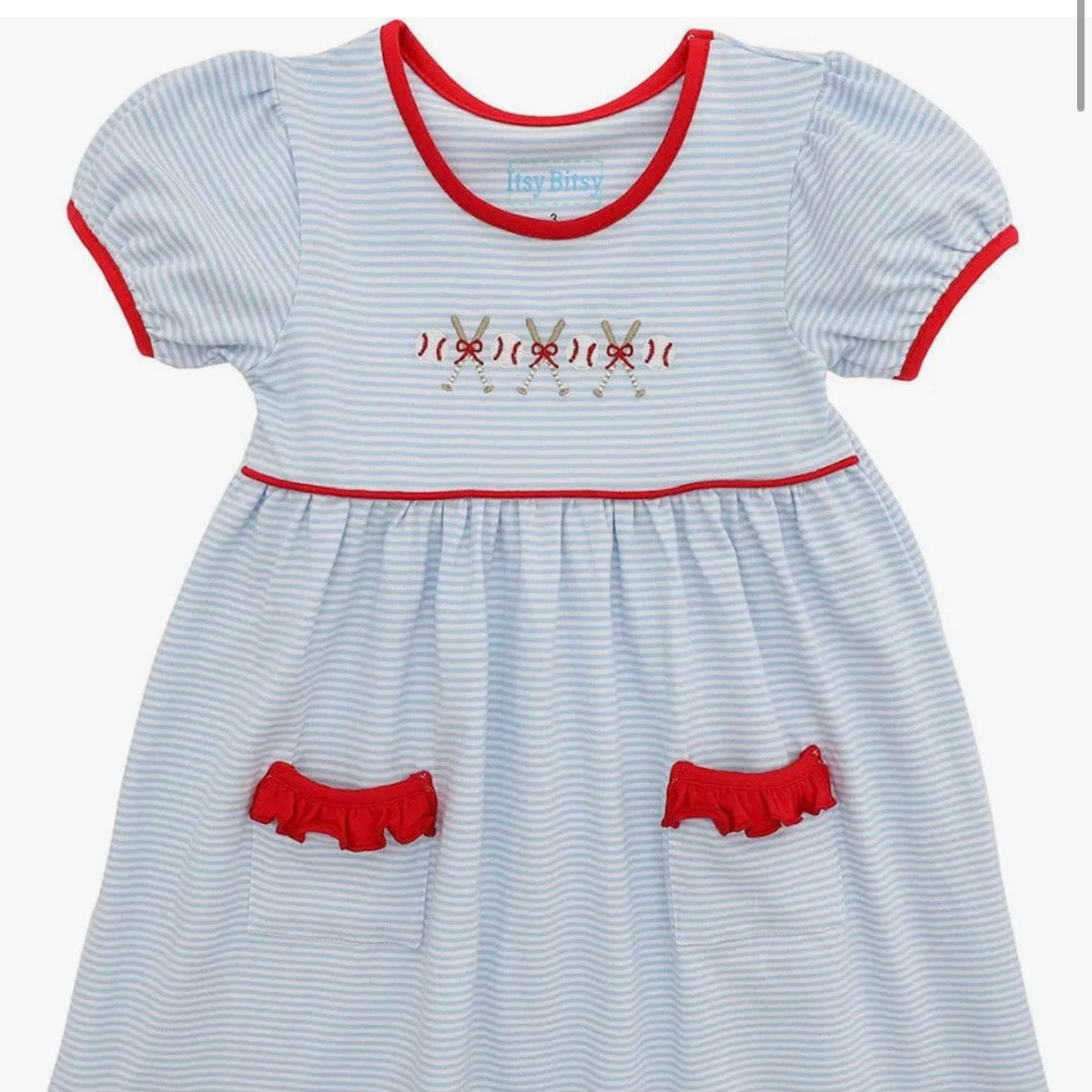 Itsy Bitsy Girls Baseball Dress