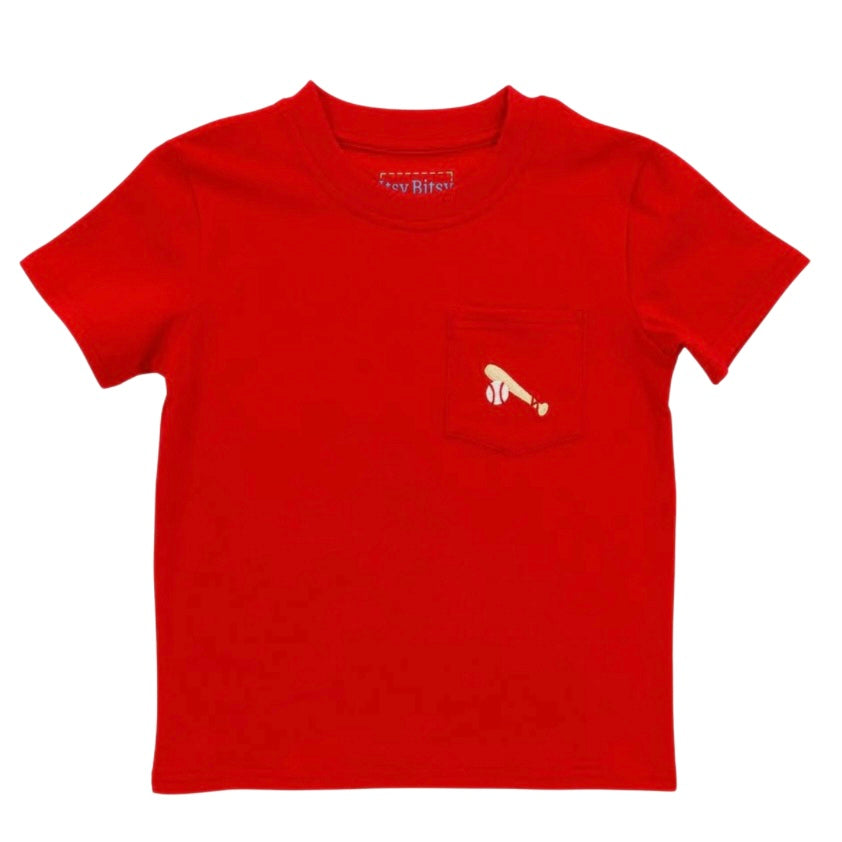 Itsy Bitsy Boys Baseball Pocket Tee