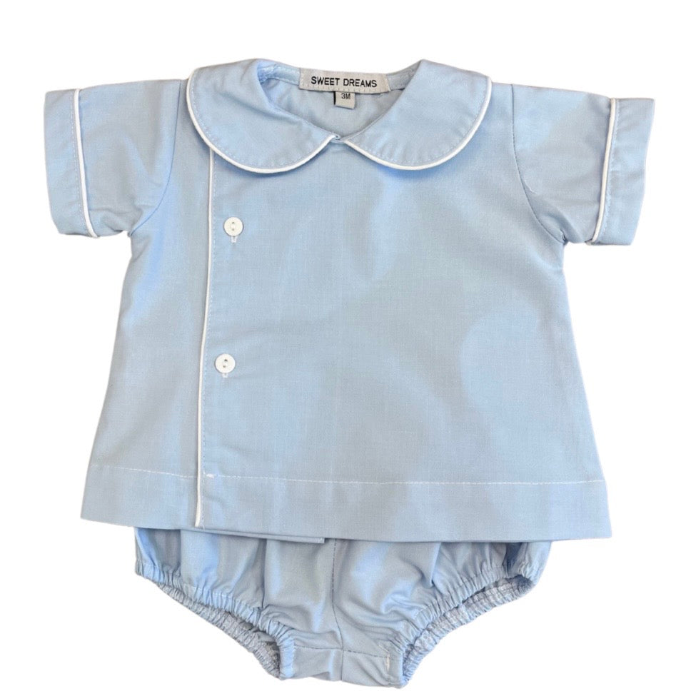 Sweet Dreams Boys Blue Diaper Set