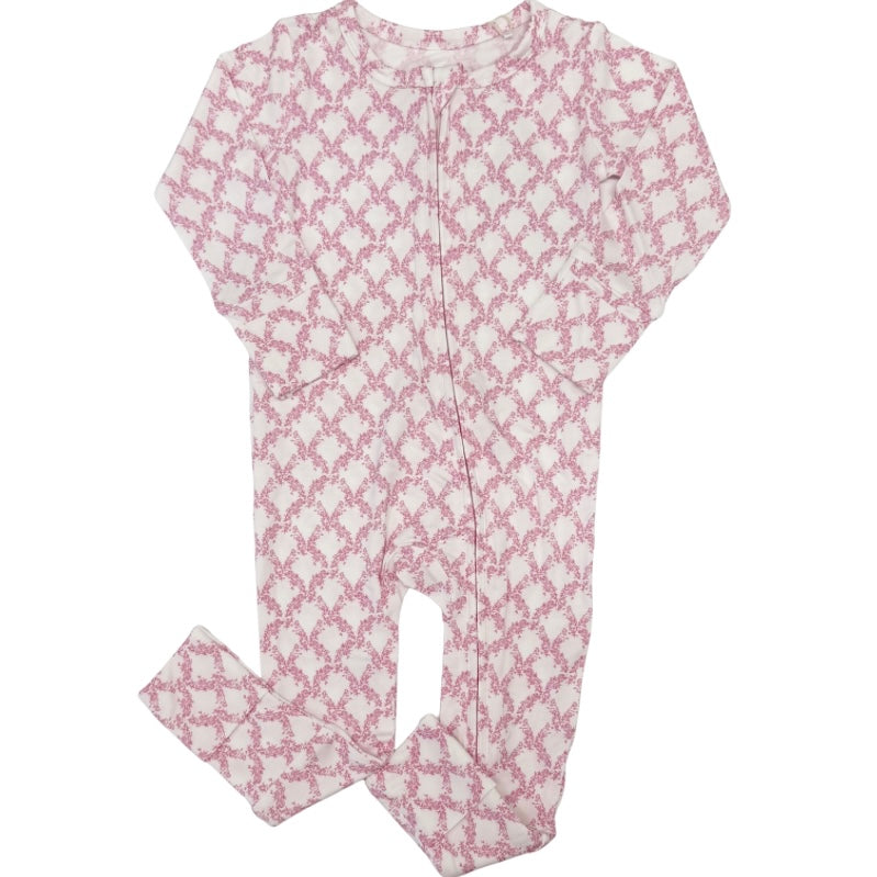 Weisinger Girls Rose Trellis Romper