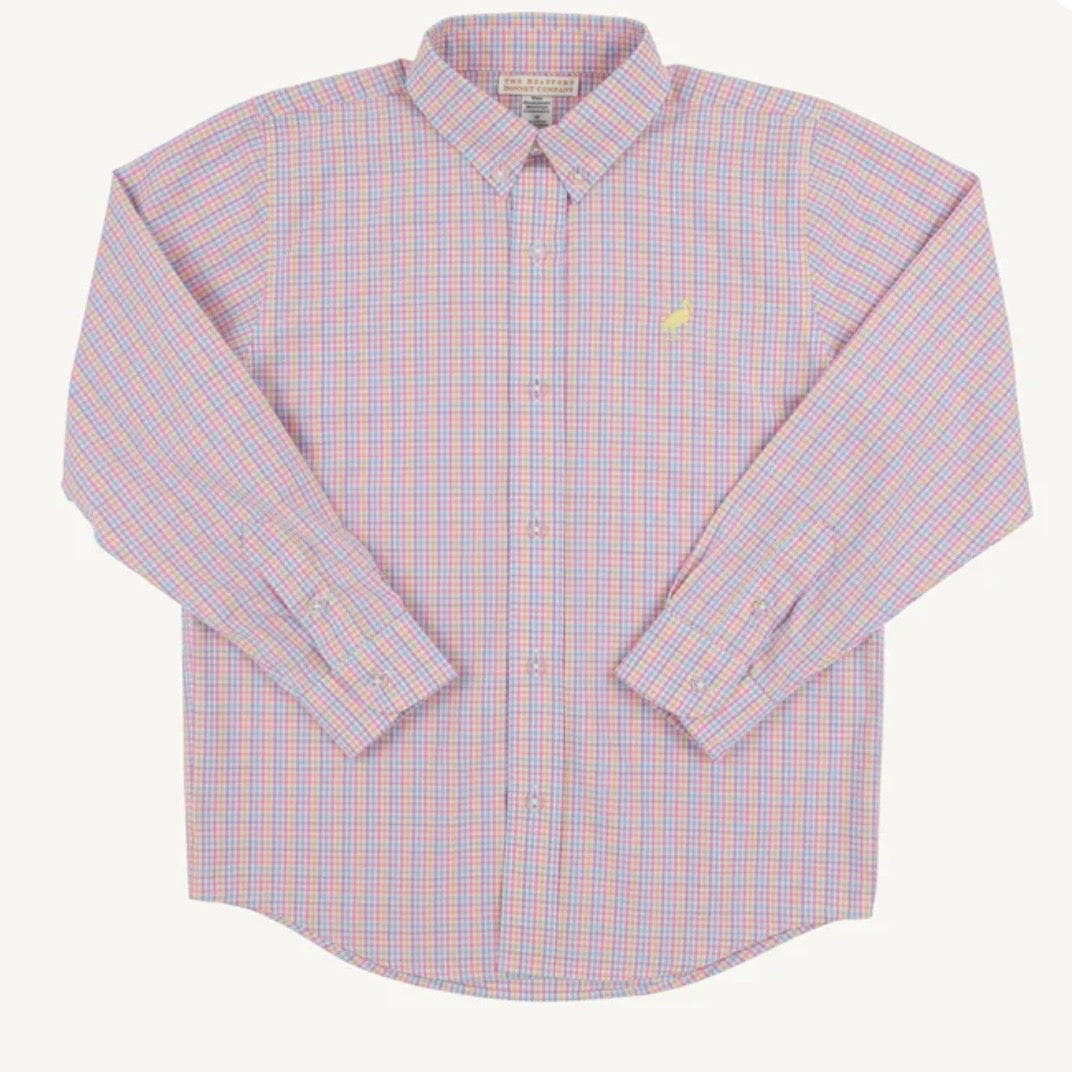 Beaufort Bonnet Boys Woodstock Park Plaid Dean's List Shirt