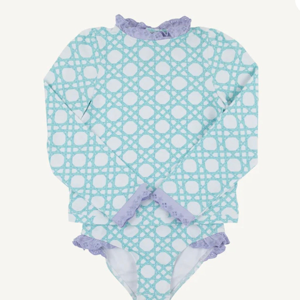 Beaufort Bonnet Girls Wave Spotter Swim Set-Catamaran Cane