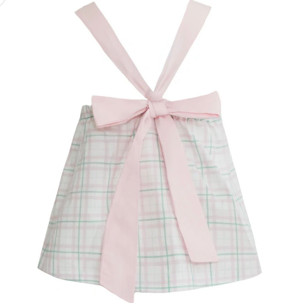 Krewe Girls Julie Smocked Gator Plaid Bloomer Set