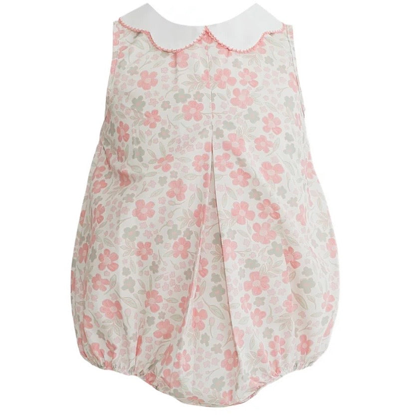 Krewe Girls Miia Ditsy Peach Floral Pleat Bubble