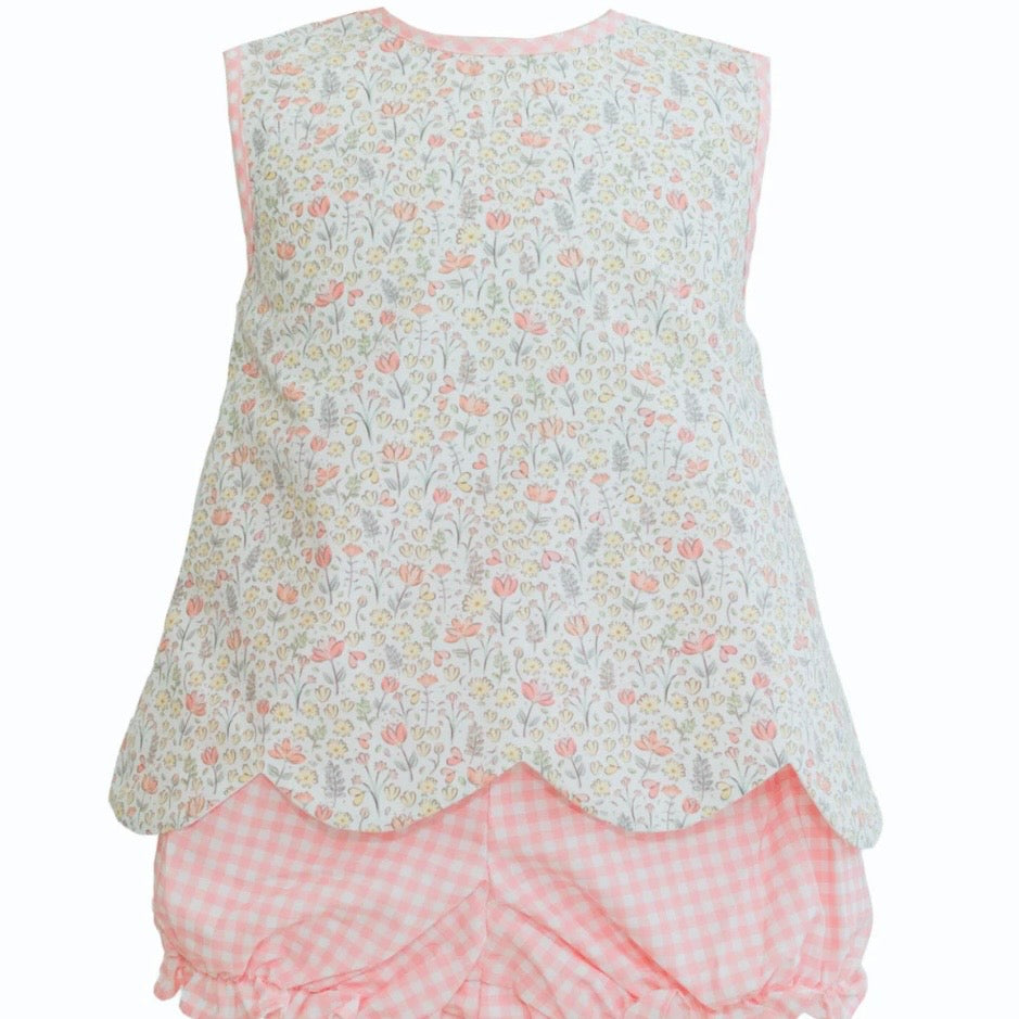 Krewe Girls Elaine Wildflower Diaper Set
