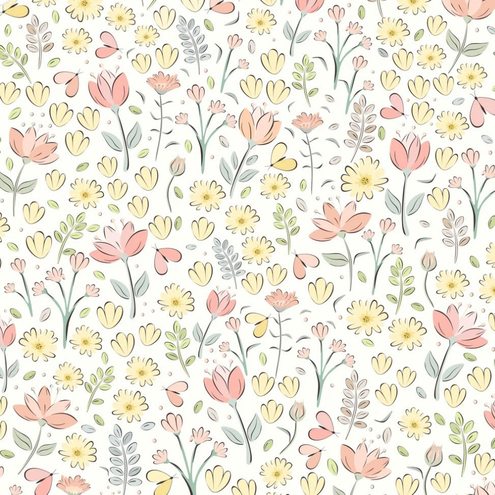 Krewe Girls Elaine Wildflower Diaper Set