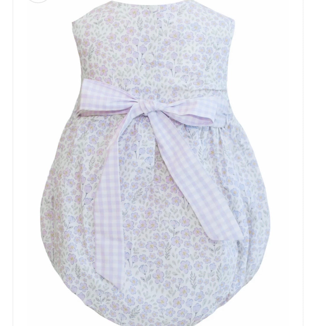 Krewe Avery Purple Smocked Floral Bubble