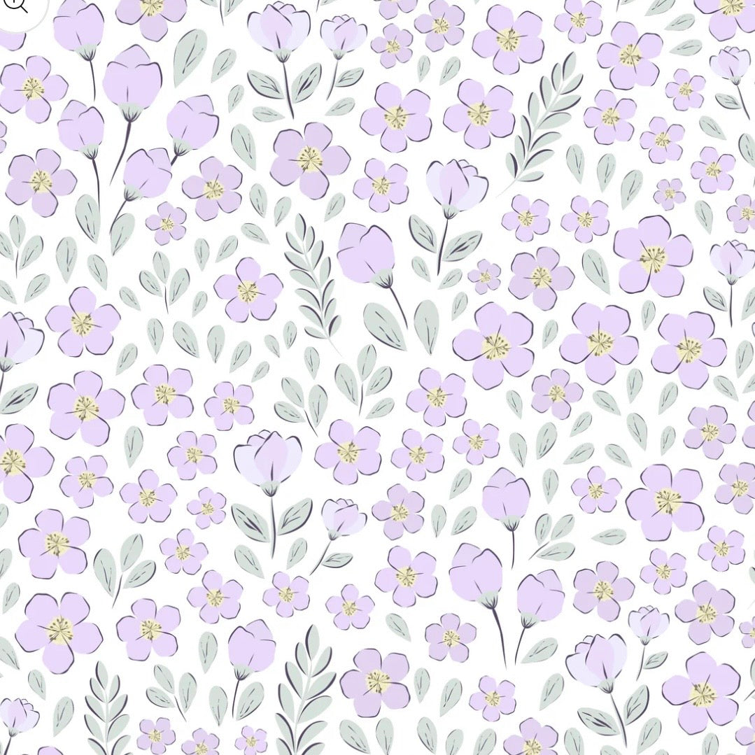 Krewe Avery Purple Smocked Floral Bubble