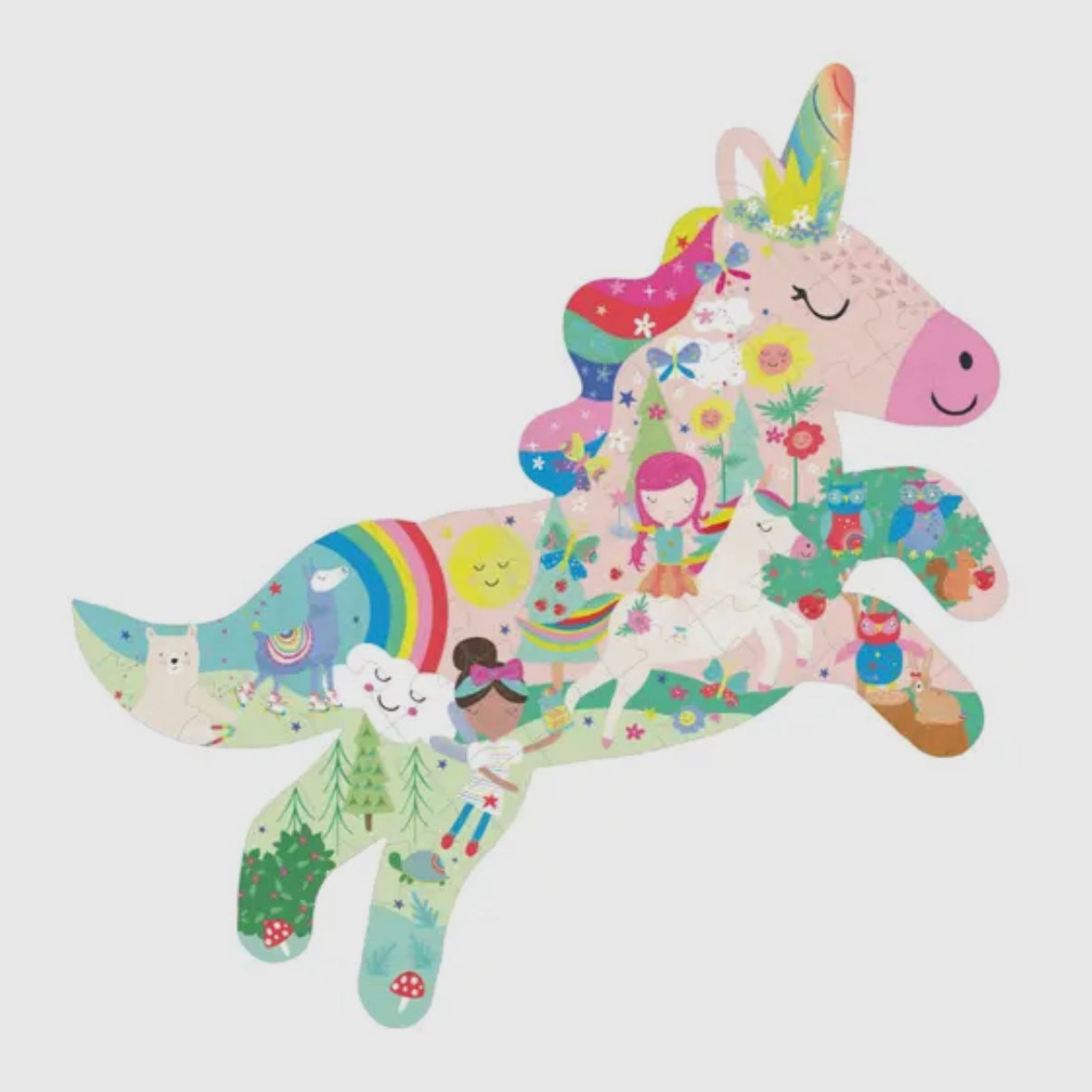 Floss and Rock Rainbow Unicorn 40 Piece Jigsaw Puzzle