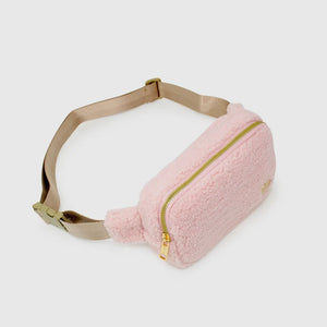 Tiny Treats Pink Fuzzy Belt Bag